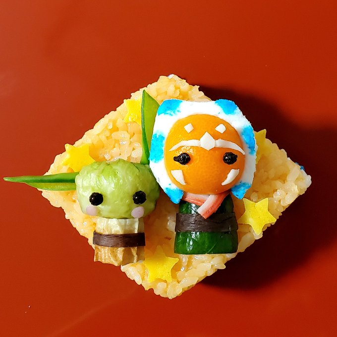 アソーカとグローグーのひな祭り寿司Ahsoka &amp; Grogu Doll Festival Sushi#ひな祭り