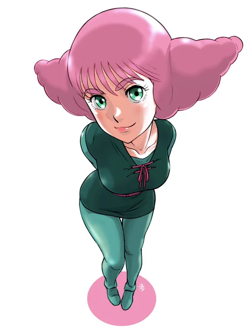 「ふふ、やっぱり珍しくない!」今日は #ダンバイン の前半を振り返っていたので…初登場時の地上人ショウを見て微笑む #エレ・ハンム の子供らしい可愛さにあらためてやられておりました衣装は後半のと間違っちゃいましたけどね(いつも描く前に確認しないから…) 
