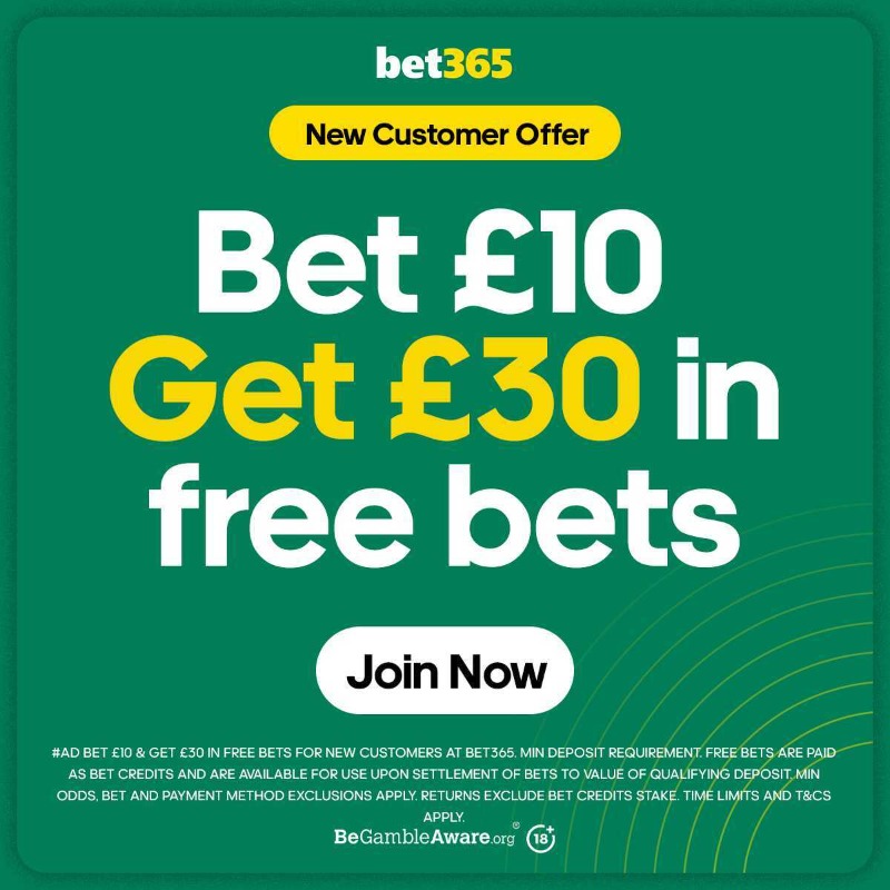 BetBee's tweet photo. Not got a bet365 account?

Join here and bet £10 to receive £30 in Free Bets!

New Customer Offer | T&amp;C's Apply | BeGambleAware | 18+ #AD