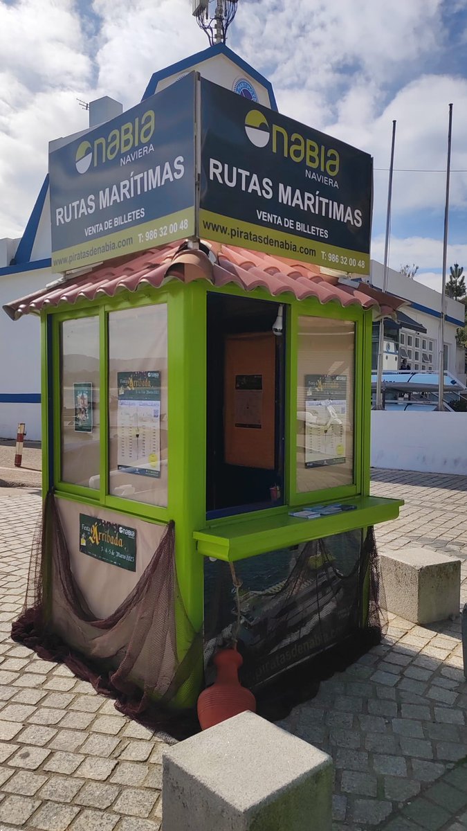 piratasdenabia's tweet image. ¿Es un pájaro, es un avión, un chalet? NOOOO

Es nuestra taquilla instalada junto al #ClubNaúticoPanxón preparada para recibir a los pasajeros que se desplacen a la #Arribada. 1ª salida mañana a las 12:30 (después, cada hora)
Mejor reservar en piratasdenabia.com