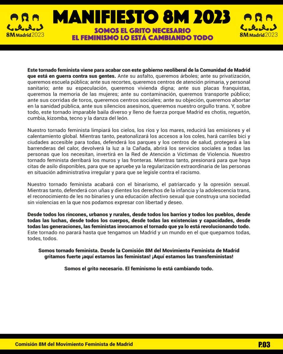 Feminismos Madrid tweet media