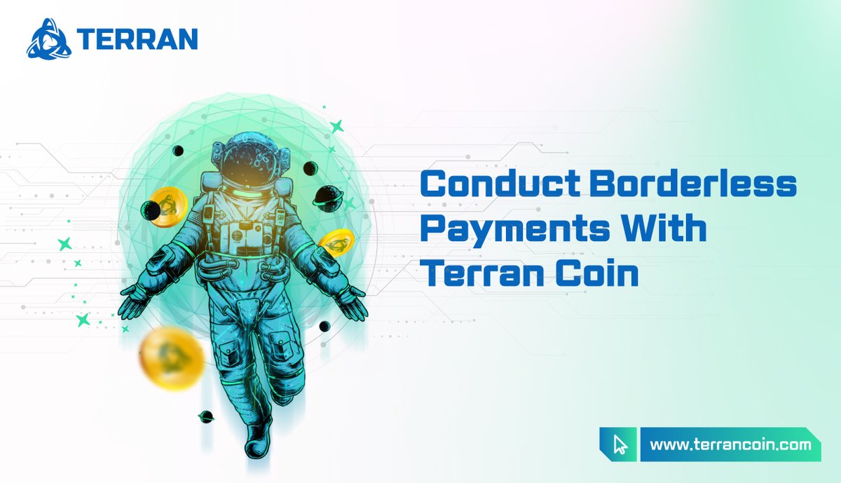 Whether your paying for #minting costs or #gas fees, #TerranCoin TRR can help you make borderless payments simple and hassle-free. Moreover, $TRR is built to conduct fast and secure transactions on #TerranChain. ✅Visit us at: terrancoin.com #NFT #nftmarketplace #TRR