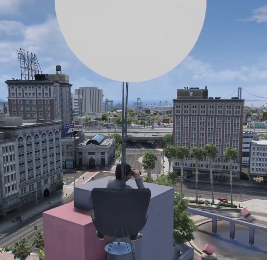 GamingMacker's tweet photo. Sneak Peek of the next episode. π€£ Unidentified flying object was seen over Los Santos. #pgn #progamernetwork #gta5 #gtavrp #fivem @MayhemMercenary https://t.co/D5eFGlG1aP