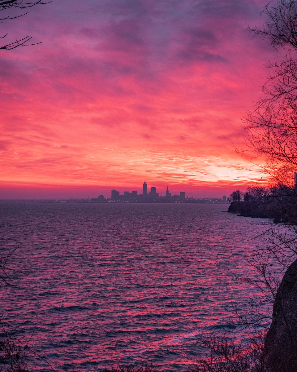 This Morning’s Sunrise over Cleveland, OH