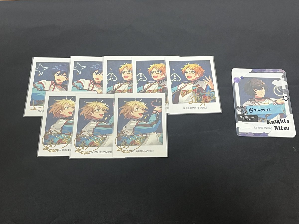 xo__yy02's tweet photo. (交換) あんスタ あんさんぶるスターズ 7周年 ぱしゃっつ

譲)画像のもの

求)同種凛月 薫 ＞ 異種凛月 薫
友人分 ニキ 敬人 千秋 夏目 

茨は凛月 薫との交換最優先 ◎

郵送のみ 
検索からでもお気軽にお声かけよろしくお願い致します🎶 https://t.co/popcEaC0GE