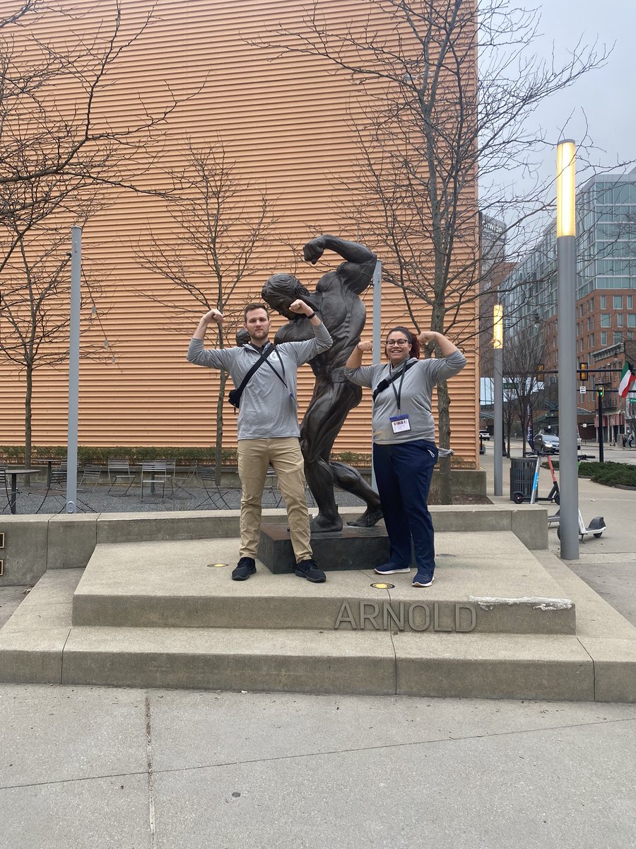 Kicking off National Athletic Training month working The Arnold! #NATM2023 #GiveEmHealth @OHSportsMed @OSUAthTraining