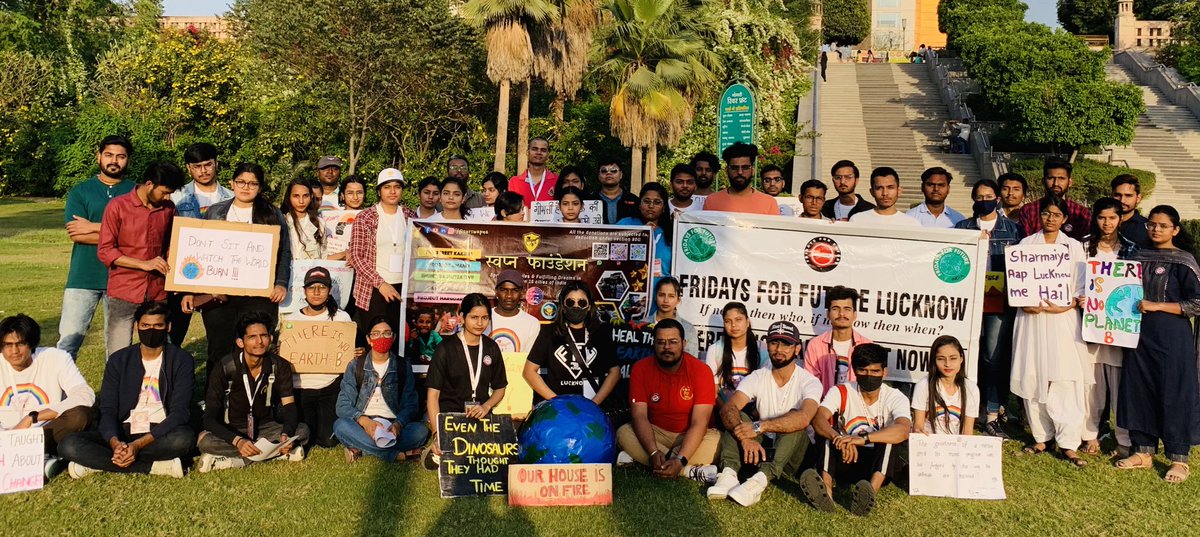 #GlobalClimateStrike in Lucknow , UP India 🇮🇳 #TomorrowIsTooLate