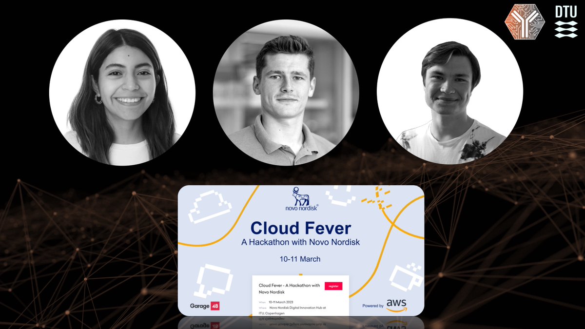 DigBioLab's tweet image. Congrats to our MSc students Abril Diosdado Hernández, Jann Ledergerber, and Vlad Rosca on being selected for next week's #CloudFever #hackathon!
@DigBioLab @DTUbioengineer @DTUtweet @TropicalPharLab @novonordisk @awscloud @garage48
