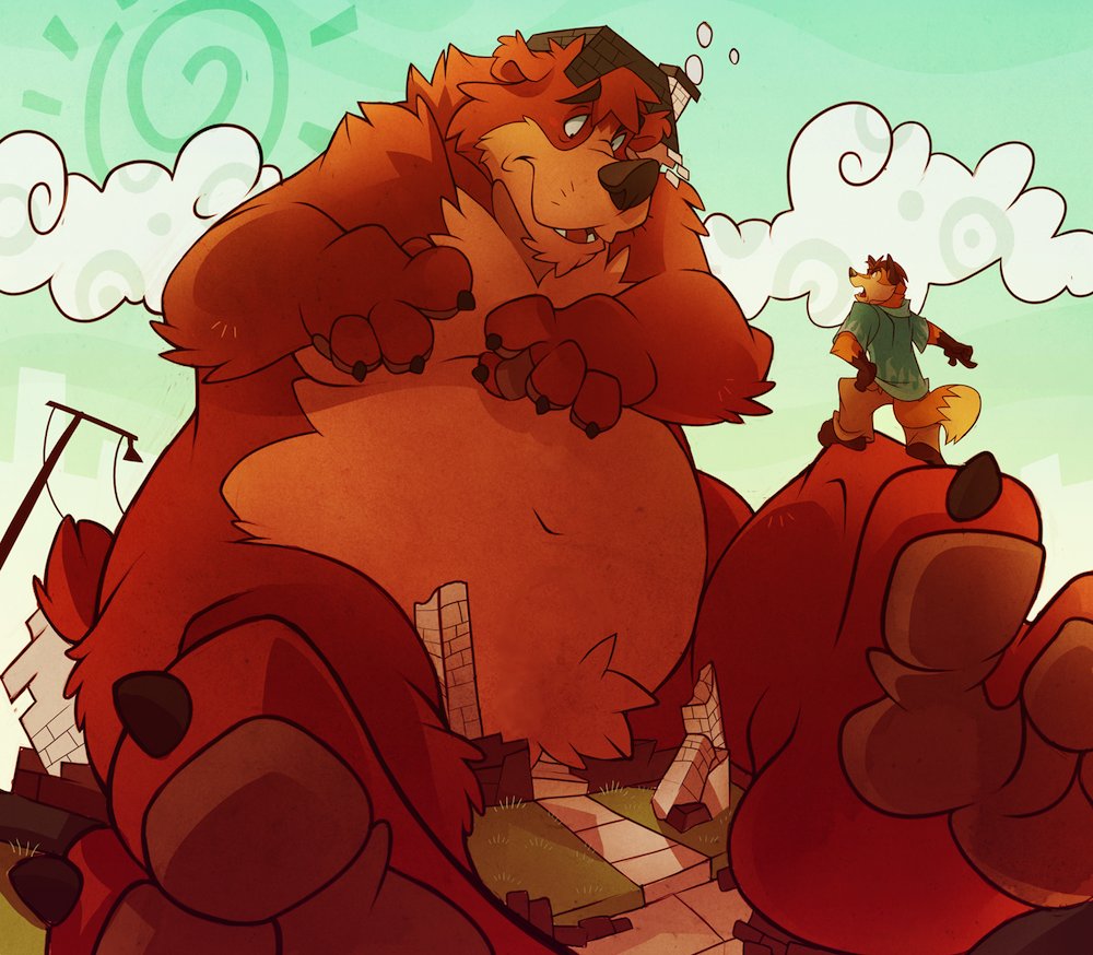 Well, that's just great, look at this!  How are we gonna clean this up, <a href="/DrawingKuma/">KUMA★BUR</a>? 
#MacroMarch