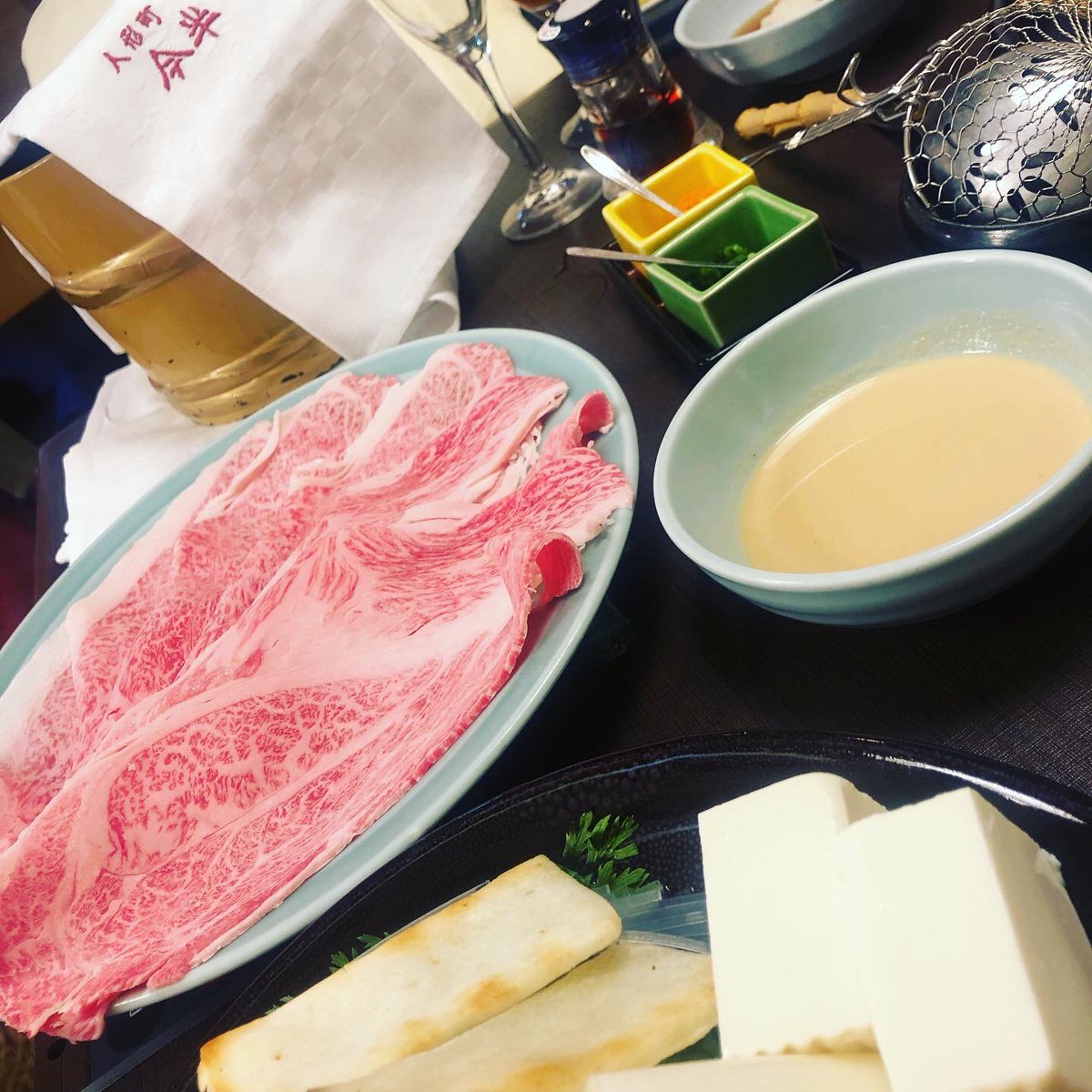 今半でしゃぶしゃぶ✨✨ 泡と共に🫶🏻🤍 デザートも美味しかった😌 l ate shabu-shabu:) yummy