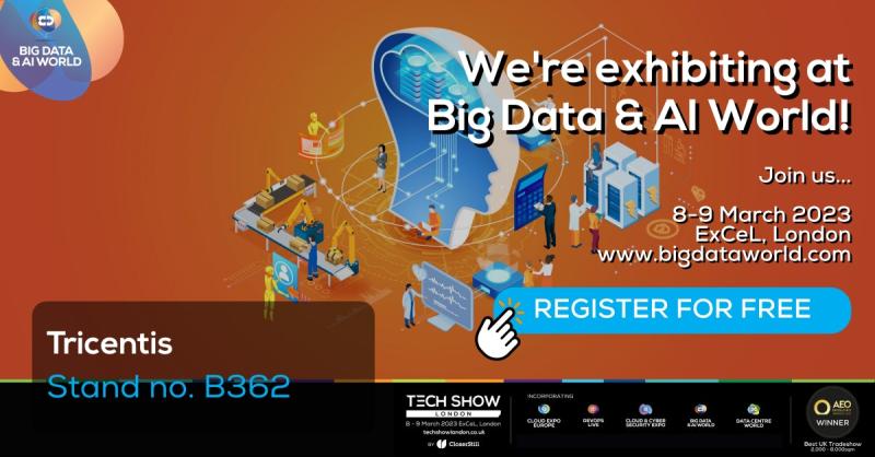 Tricentis's tweet photo. 💥 We're looking forward to attending Big Data &amp; AI World at @ExCeLLondon next week alongside some visionary data professionals! If you haven't registered, now's the time: https://t.co/Xec3Zo3HjO

👋 Don't forget to come say hi at booth B362! https://t.co/BzZtT3rFvP