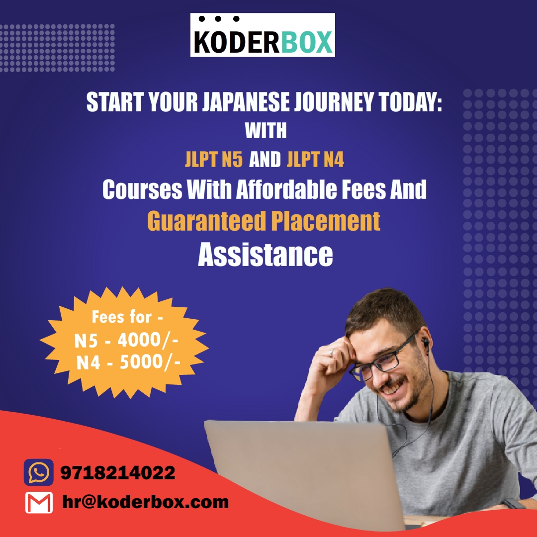 koderbox's tweet photo. START YOUR JAPANESE JOURNEY TODAY 🎇🎇

Contact us on,

📧Email: hr@koderbox.com

🎯WhatsApp: 9718214022
#jlptn5 #onlineclass #JLPT #japaneselanguageschool  #jlptn4 #learnjapanese #japanese #japan #jlpt2023 #indiansinjapan #jobsinjapan #japan #jlptcoaching #japaneselearning https://t.co/DRNhXmg4UD