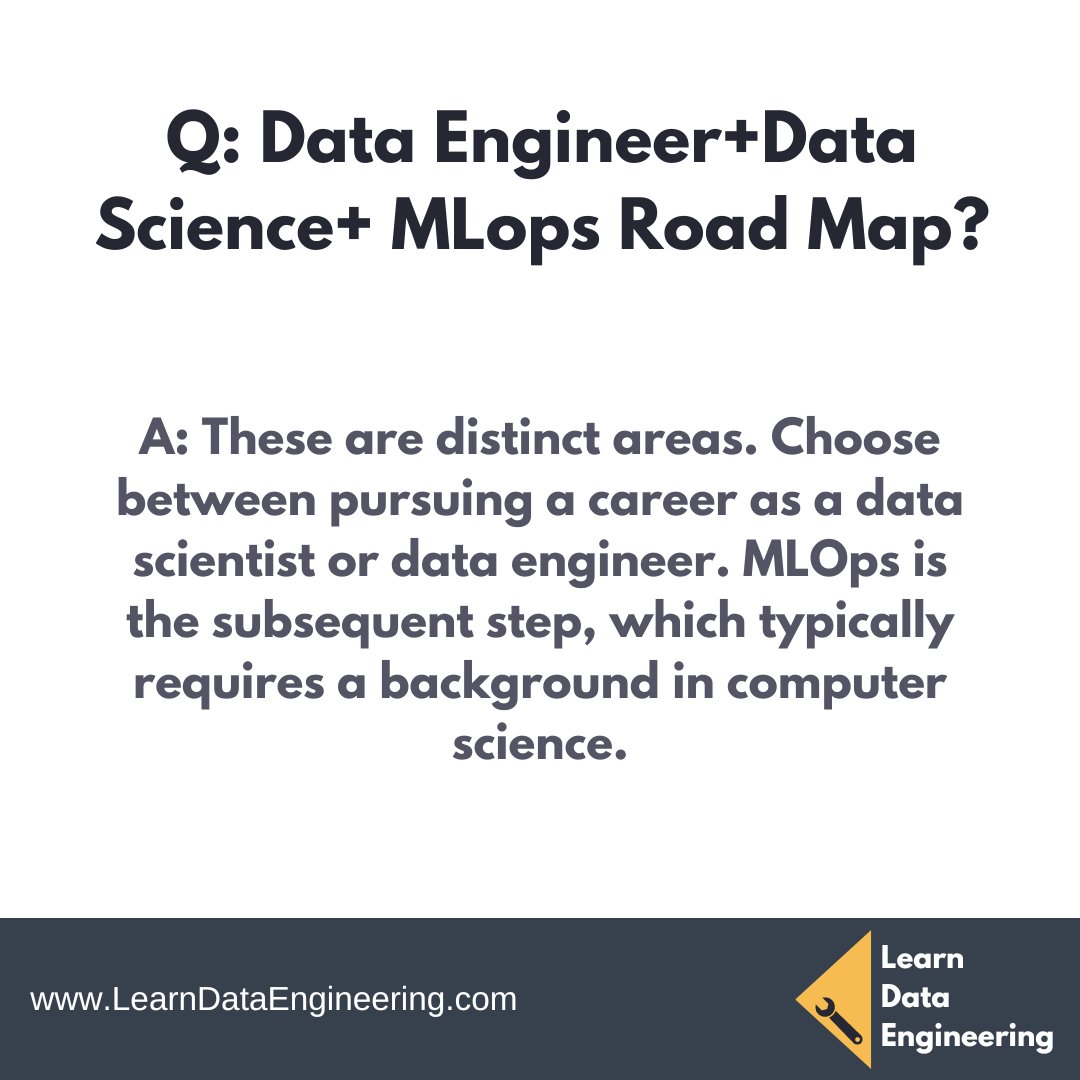 andreaskayy's tweet photo. Data Engineering Q&A - Education & Jobs
This is one of the most frequently asked questions from my Instagram community.
Which road did you choose and why - data engineering or data science?
#dataengineer #dataengineering #datascience #dataengineeringjobs #dataengineeringqanda https://t.co/FxPyVroYoB