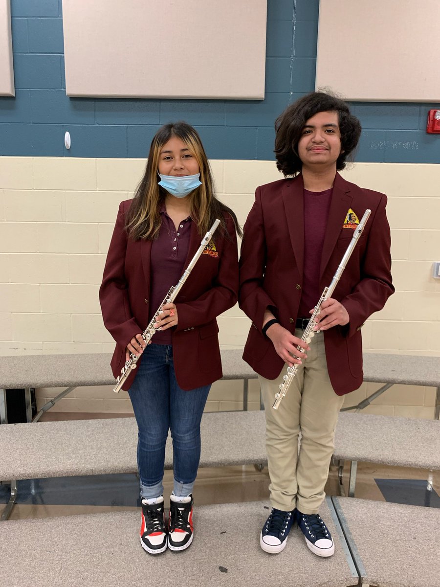 CherokeeWa's tweet photo. Congratulations, to our All-Region Mariachi students! Doralee Alvarez &amp; Juan Herrera 8th Grade Flutes for making it into the BEST of the BEST of Mariachi in the RGV. We would like to invite you to the upcoming concert this Saturday March 4th, 2023 @ 5:00pm, Hope to see you there! https://t.co/Yx4wjdADBq
