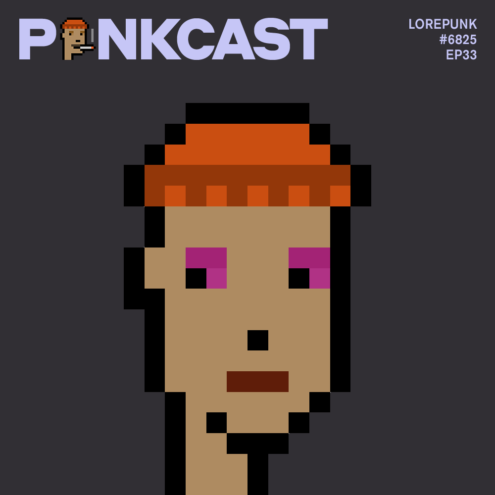 gm Knitted Cap Punks! 🍊🧢🤘

Episode 33: #Punk6825, @lorepunkdoteth, Poet & Lore Expert

OUT NOW! Go! Go! Go!
👇

#PunkCast #Cryptopunks #2Atty #PurpleEyeShadow #KnittedCap @cryptopunksnfts
