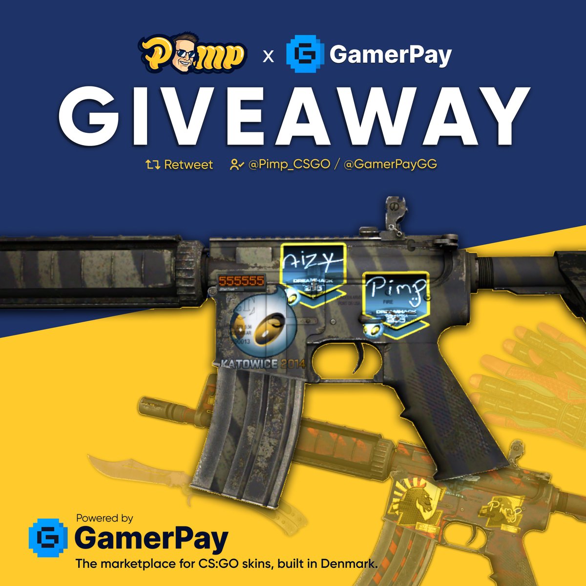 sponsored | I'm giving away this KATO14 skin on stream this Sunday + other cool souvenir PIMP skins

Also, I'll chat with <a href="/zukwizCS/">ZukwiZ</a> from <a href="/GamerPayGG/">GamerPay</a>. We talk about our partnership, CSGO and skins. See you! 🫡

To enter:

✅Like the post
✅Follow @Pimp_CSGO &amp; <a href="/GamerPayGG/">GamerPay</a>
✅Retweet