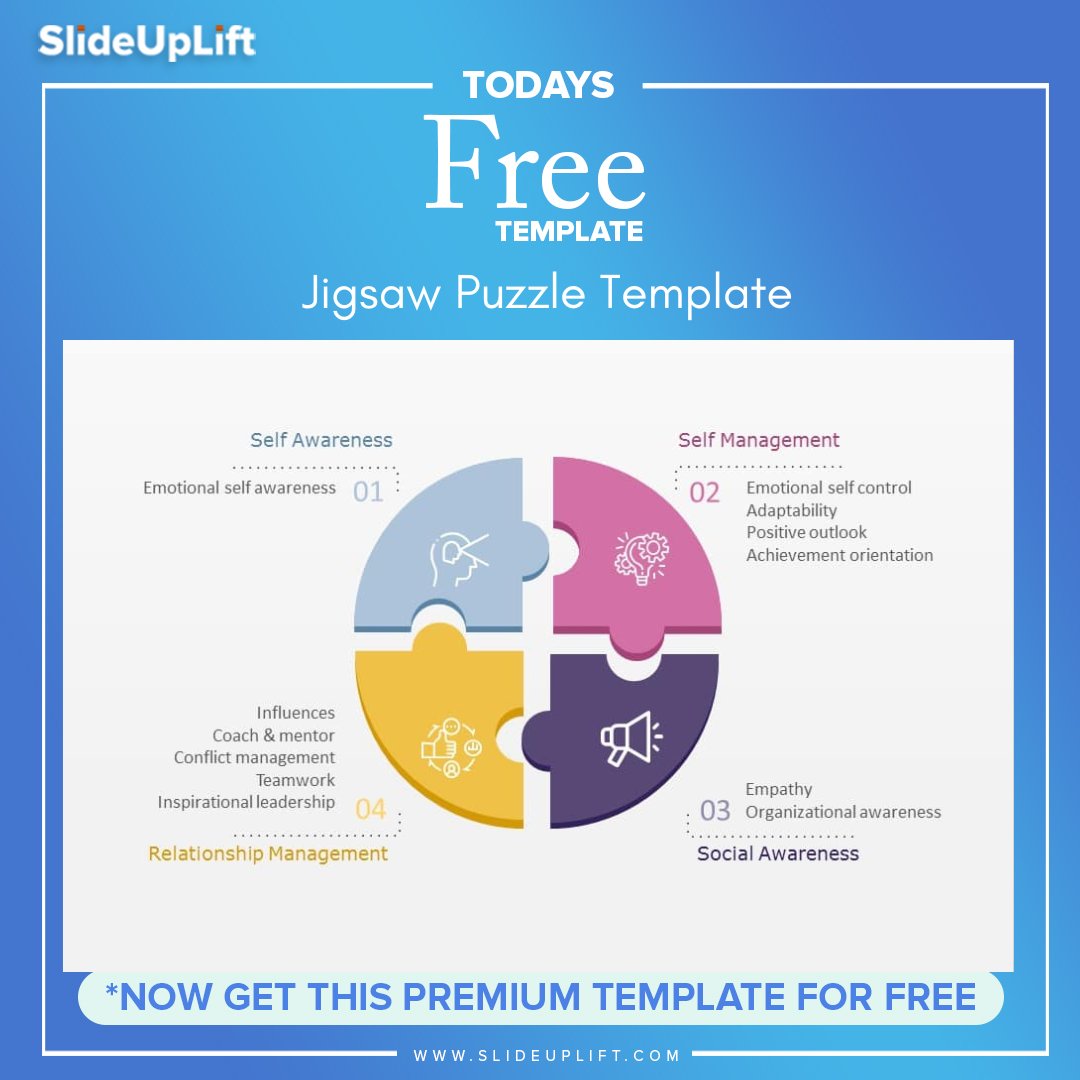slide_uplift's tweet image. Showcase your key points, product features and benefits, milestones, strategy, and more in your presentation in just 4 steps using SlideUpLift's free jigsaw puzzle template.
bit.ly/3SMRXGS
#googleslides #powerpointtemplates #powerpoint #freebies #free #freetemplate