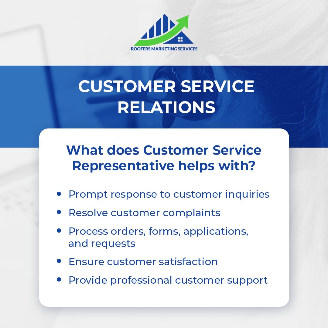 RoofersMS's tweet image. Customer Service Representative is responsible for providing excellent customer service and support in a timely manner for our clients.

Get in touch, today!
roofersmarketingservices.com/contact

#customer #customerservice #customerrepresentative #inquiries #satisfaction #customersupport