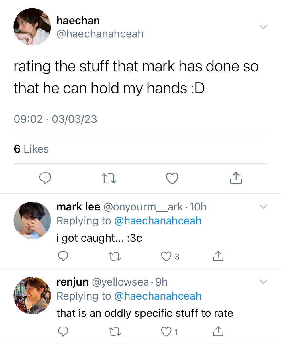 markhyuck one-shot social media au

where mark is lowkey addicted to holding his boyfriend's hands but instead of asking like a normal person he makes up excuses