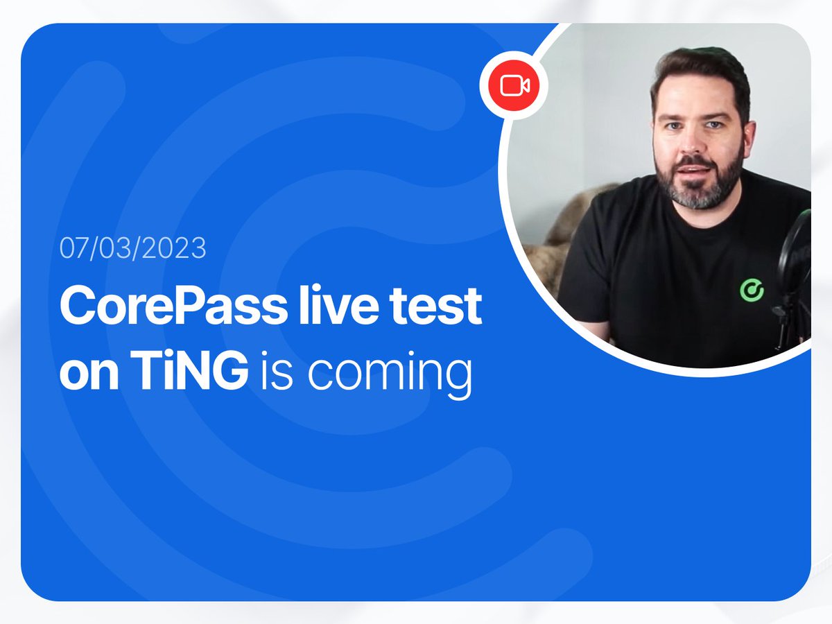 CorePass tweet media