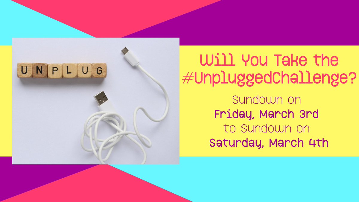 Join the #GlobalDayOfUnplugging Challenge from sundown today (March 3) through sundown tomorrow, March 4. For ideas on how to celebrate, visit unplugcollaborative.org/unplug-what-to…. 
#advanceius #iusalumni