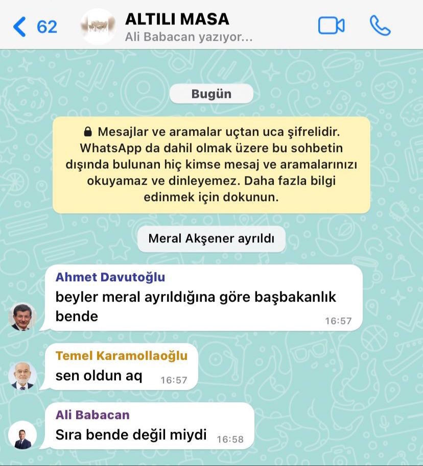 bugün altılı masada dönen muhabbet