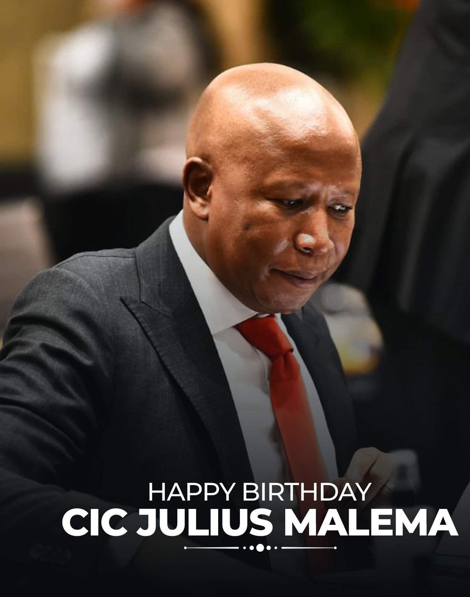 24Weekly's tweet image. #24Weekly™ News sends a birthday to #EFF leader &amp;amp; CIC @Julius_S_Malema
