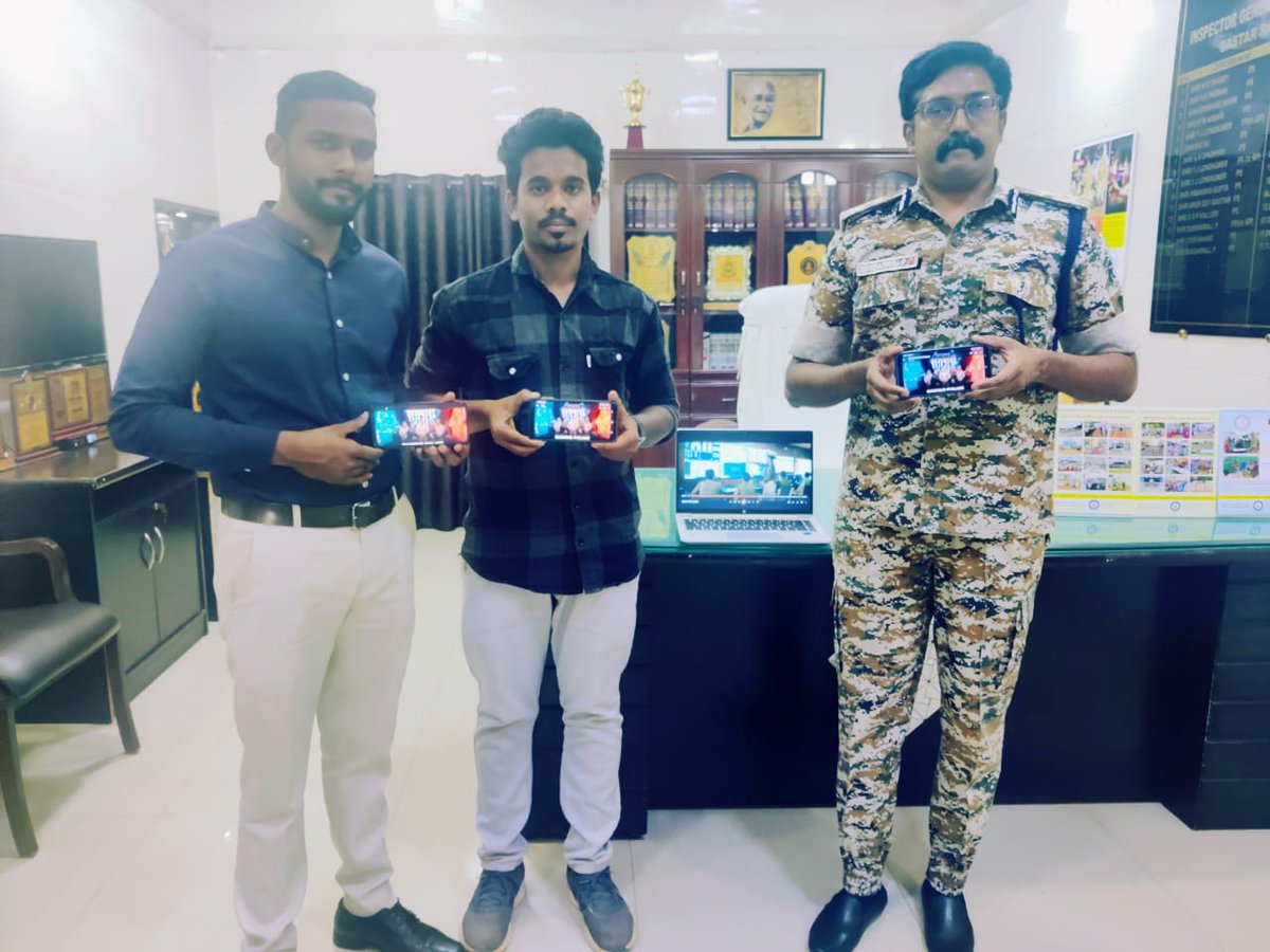 bastar_police's tweet photo. 🌎TEASER of Cyber Crime Awareness  musical video "cybersangwari" launched by IGP Bastar Range on 03rd of March 2023 @DPRChhattisgarh @CG_cyberpolice  @CG_Police #cybersangwari #cybersecurity #cybersafety #bastarpolice #cybercrime #amchobastar https://t.co/wiDzj8kumI
