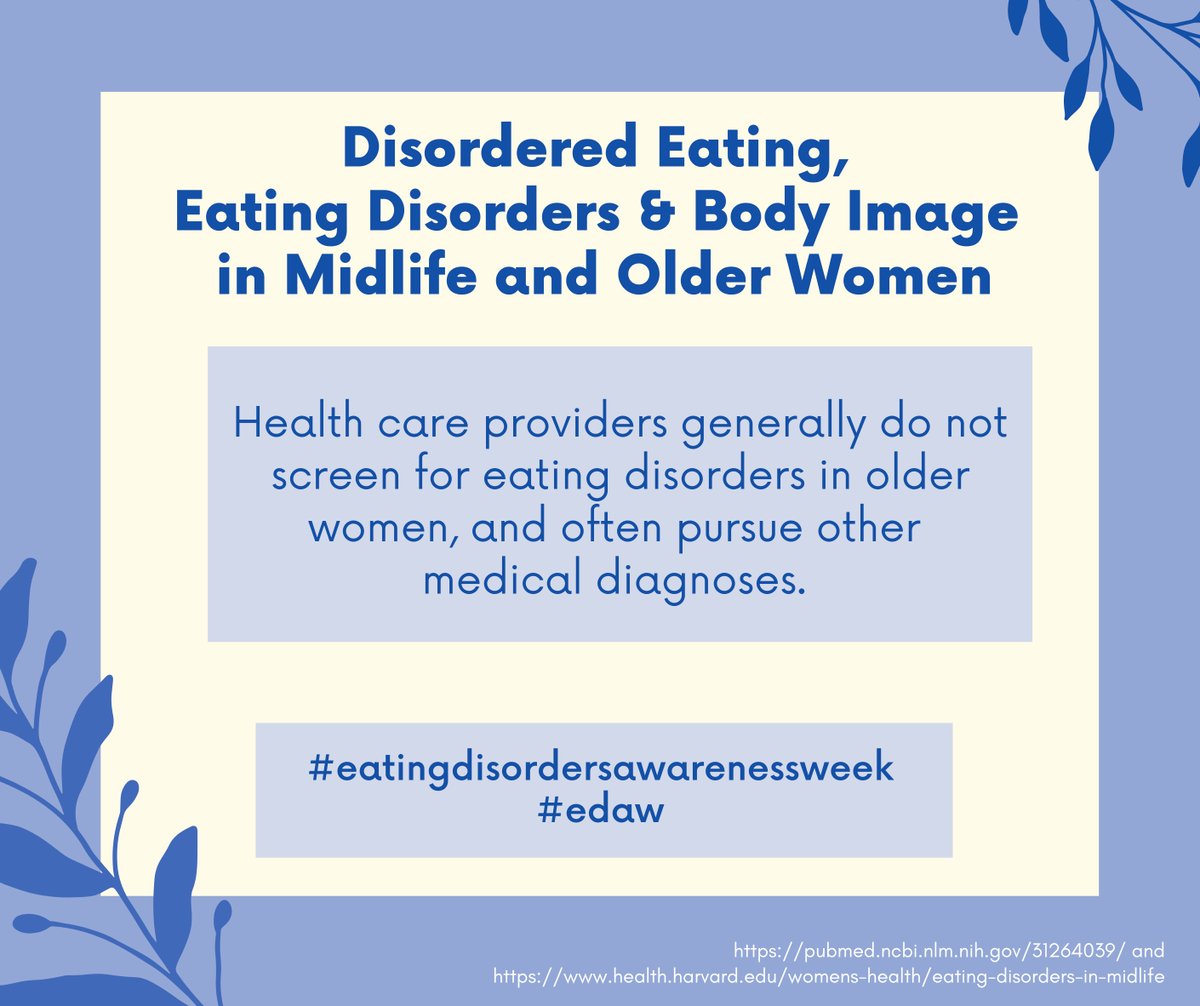 EDCoalition's tweet photo. More information on the impact #eatingdisorders have for midlife and older women. 

#eatingdisordersawarenessweek #edaw https://t.co/nK4c1bFTgd