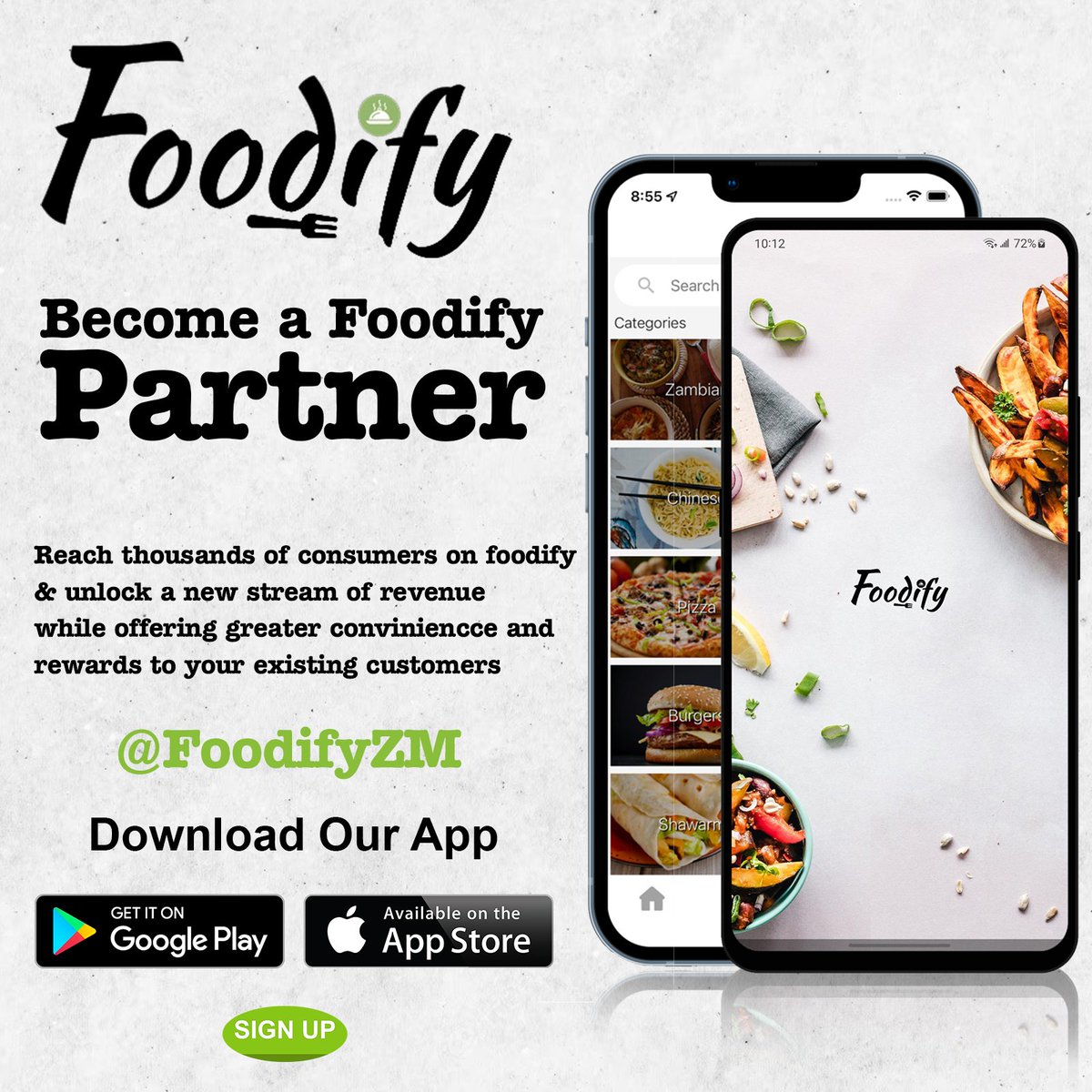 FoodifyZM's tweet photo. We are on-boarding restaurants! Have a restaurant or food place and want access to more customers? Have it listed on our platform, on-boarding is currently free!

Call/WhatsApp: 0979227810/0962439414
Email: support@foodify-zambia.com

#FoodifyMe👩🏾‍🍳 https://t.co/NzhFzhzl3W