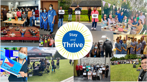 stayandthrive's tweet photo. Happy #OverseasNHSWorkersDay to all the incredible internationally educated Nurses, Midwives, AHP's, HCSW's, Medics and Health Scientists. Thank you will never be enough to express gratitude for your courage, dedication and commitment to the NHS😊❤️#StayAndThrive https://t.co/EeXxSCFcG2