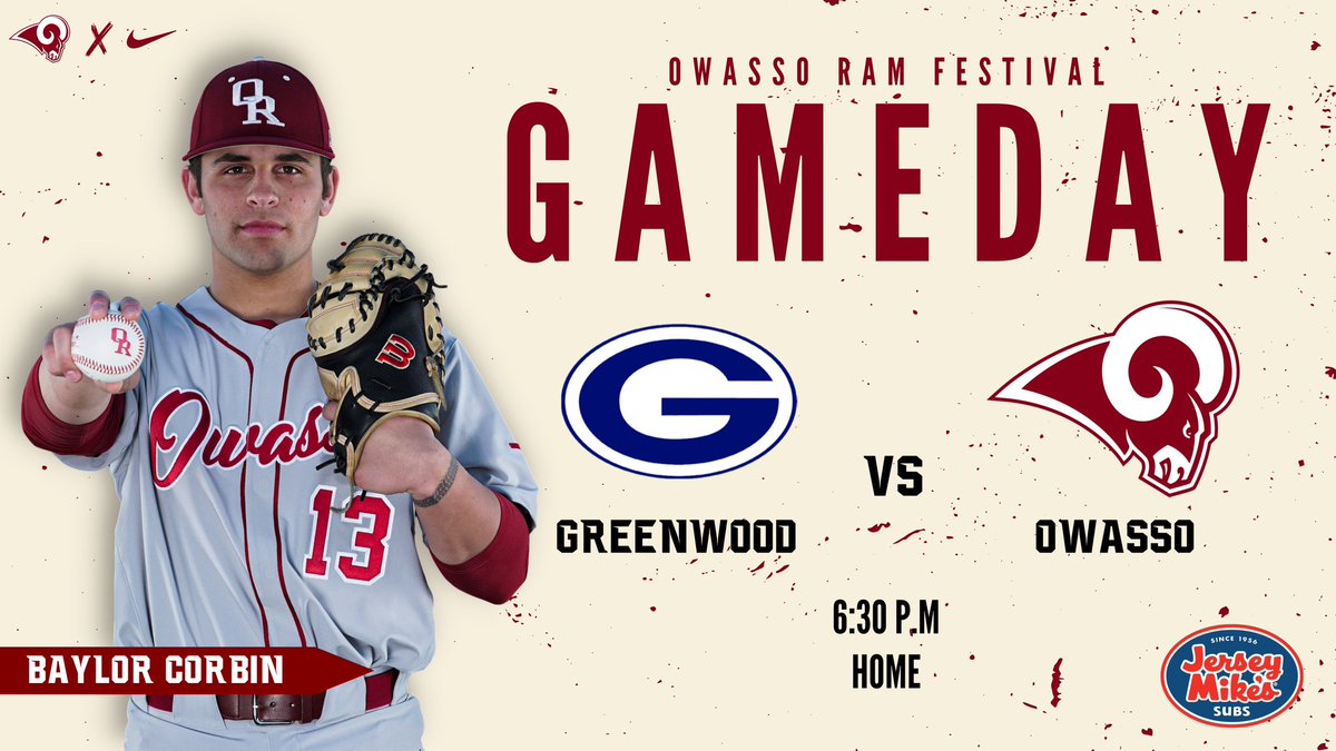 GAMEDAY⚾️
🆚 Greenwood,AR
📍Stigall Field
⌚️ 6:30PM
🖥 youtube.com/@owassobaseball
#WorkWins