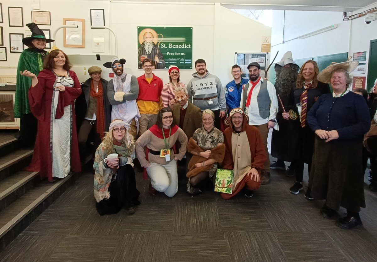 #worldbookday #stbenedicts 
I think perhaps the teachers were more excited about dressing up than the students for World Book Day 2023!