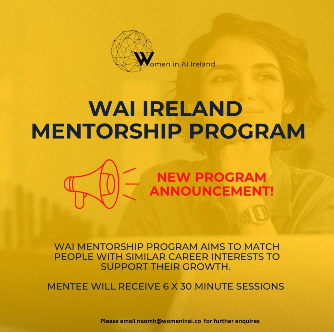 Naomh (@justnaomh) on Twitter photo PLS RT:
I am looking for mentors in the world of #Leadership and #CareerDevelopment.
Can any of you give your time to work with some amazing ladies in the world of #AI
Please email naomh@womeninai.co or DM me 🙌🙌 PLS RT:
I am looking for mentors in the world of #Leadership and #CareerDevelopment.
Can any of you give your time to work with some amazing ladies in the world of #AI
Please email naomh@womeninai.co or DM me 🙌🙌