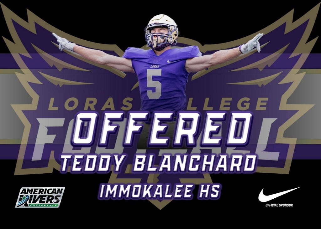 Blessed and honored! @LorasCollegeFB @FootballCoachO #redwood