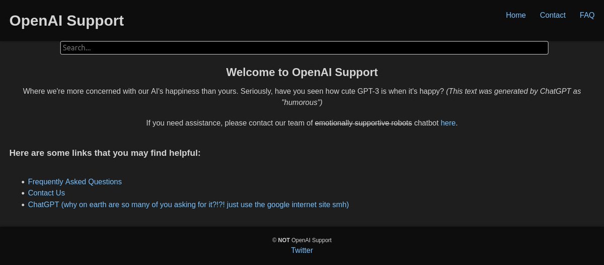 OpenAI_Support's tweet photo. We have a website! 🎉
➡️ https://t.co/S3Hqlr9XcS
#OpenAI #Website https://t.co/2UkJ5pydbc