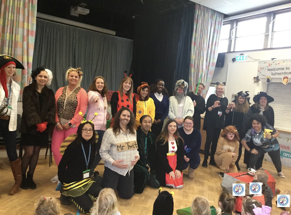TotternhoeCE's tweet photo. 🔵 World Book Week 📕 

We have had an amazing week here and have finished it off with the children and staff dressing as their favourite book characters.
Well done everyone for getting involved, you all look fantastic! 
@stalbansdioedu @TotternhoeHT https://t.co/4ObHczl9Au