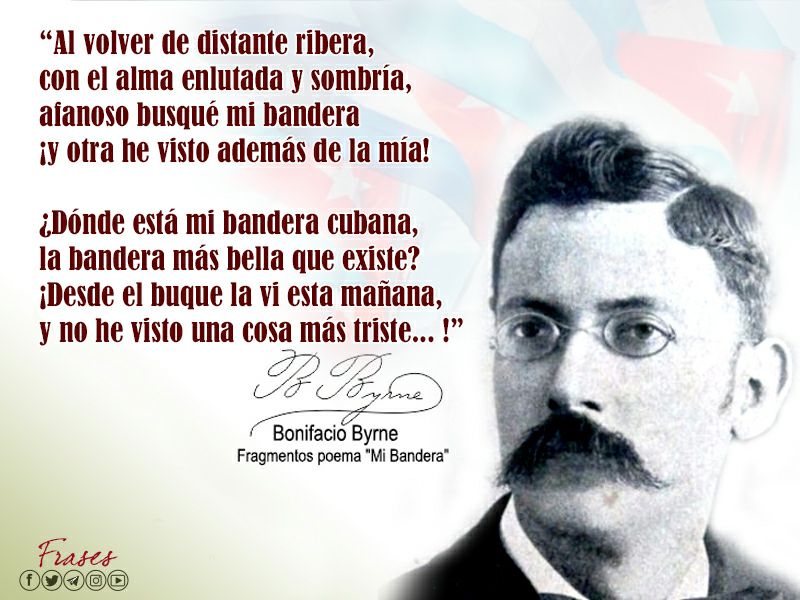 AylinAlvarezG's tweet photo. Bonifacio Byrne, el cubano que nació el 3 de marzo de 1861, escribió otras poesías, pero una le bastó para quedar en la memoria del pueblo: Mi bandera, ligada indisolublemente a la Revolución Cubana. #Cuba #YoVotoXTodos #MejorEsPosible @DiazCanelB @DrRobertoMOjeda @UJCdeCuba https://t.co/rNEyvDHBwq