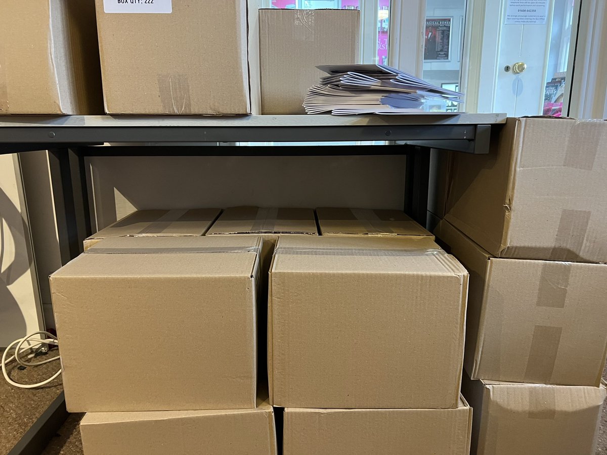 10,000 festival brochures, ready and waiting.