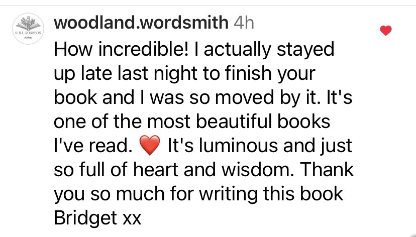 Am so moved by this lovely feedback ❤️ 

Always grateful when people take the time to let me know how my book made them feel. Thank you!

Get your copy today womancraftpublishing.com/product/the-bi…

@WomanCraftBooks