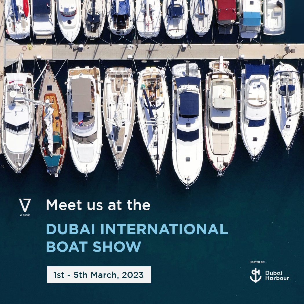 V7GroupMENA's tweet photo. As a part of the International Boat Show and in collaboration with IBCD, the Managing Director of V7 Group, Mr. Alberto Nencha, will be delivering a speech on the Nautical Market in UAE.
DIBS, Dubai Harbour
3rd of March, 7PM

#boatshowdubai #V7Group #V7Ezone #V7Finance #V7Legal https://t.co/vFCN82HrfB