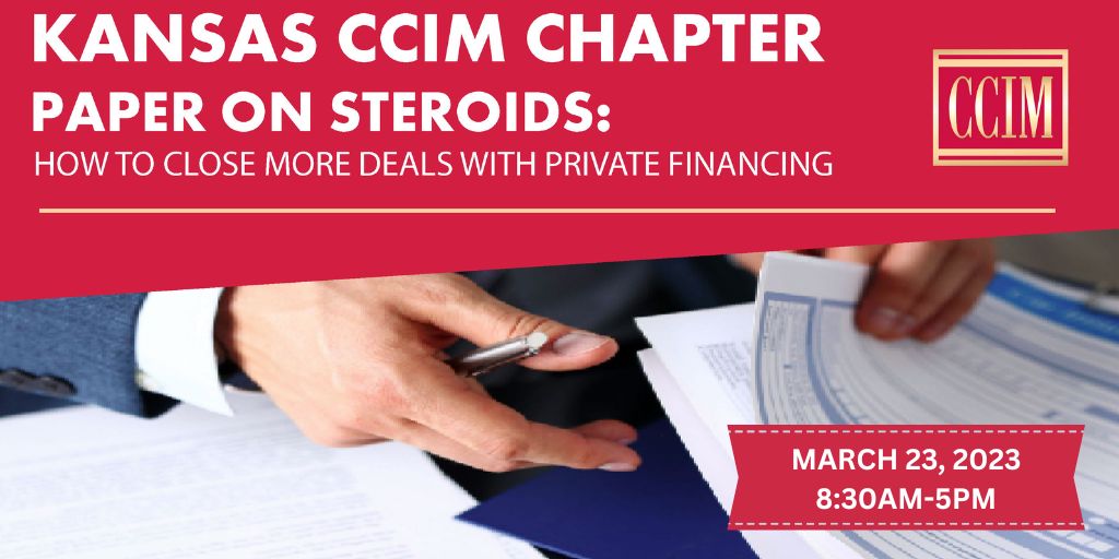 Join us March 23 to learn more about how to close deals with private financing from Jason Dillard. He will evaluate the advantages and disadvantages of various types of paper investments. ow.ly/zCeU50MYkyF #privatefinancing #ccim #commercialrealestate #paperinvestments