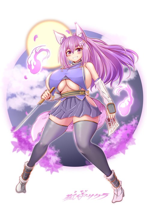 #今gじゃなくて先月描いた絵がどうのこうの
サクラ月間 