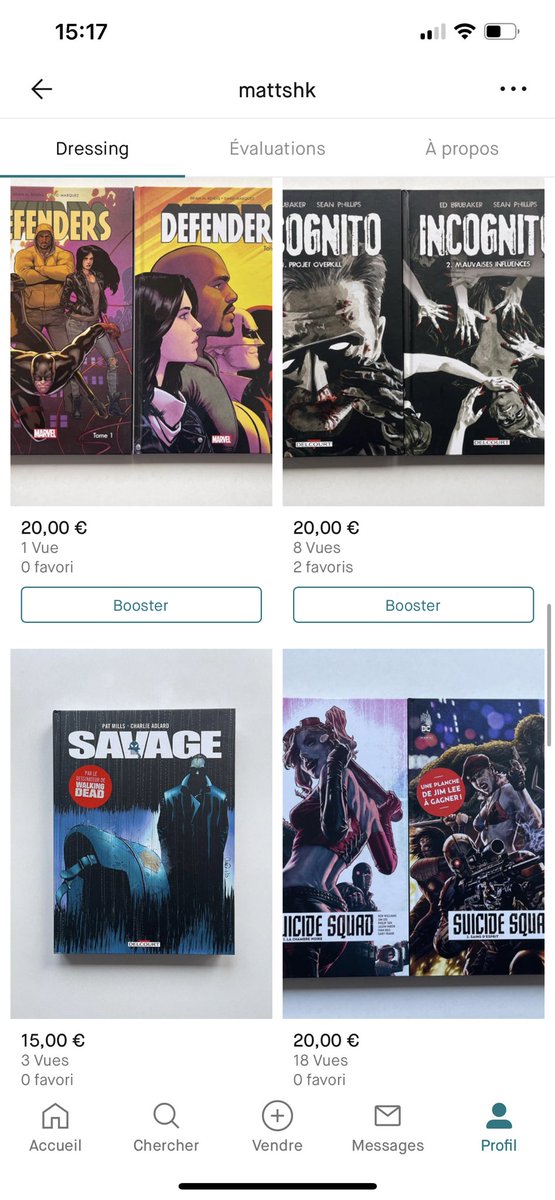 MattSHK's tweet photo. Petit récapitulatif des #comics #Marvel / #DC / #Image … #PaniniComics / #UrbanComics / #DelcourtComics / #HiComics / #Dupuis / #Glénat disponibles sur mon Vinted 📚
➡️ https://t.co/i4fFdnQlHF https://t.co/gZYjhubuSH