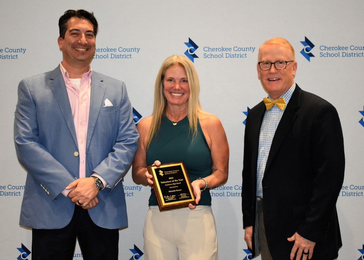 Congrats to Amber Cloy and Michelle Brauer.  They were recognized as our Business Partner and Volunteer of the Year this week.