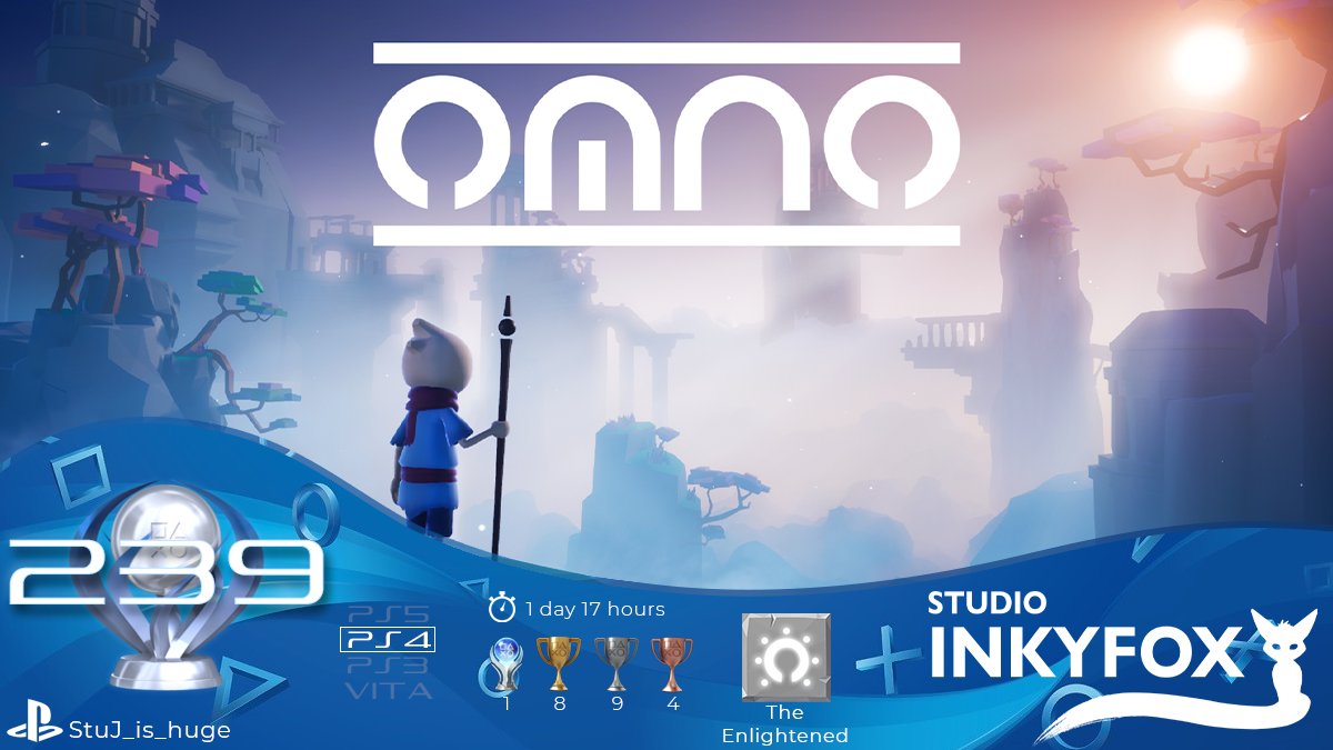 Platinum #239 - Omno
Utter snoozefest. 😴
Thank fuck it's short. Would not recommend
#trophyhunters