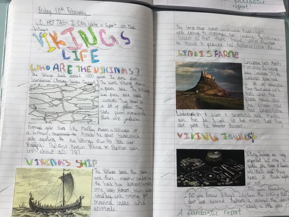 C5Pleasant's tweet photo. Some examples of our class Viking reports @HistoryPSt @PleasantStPrim #history #vikings https://t.co/sNcnmrxt4P