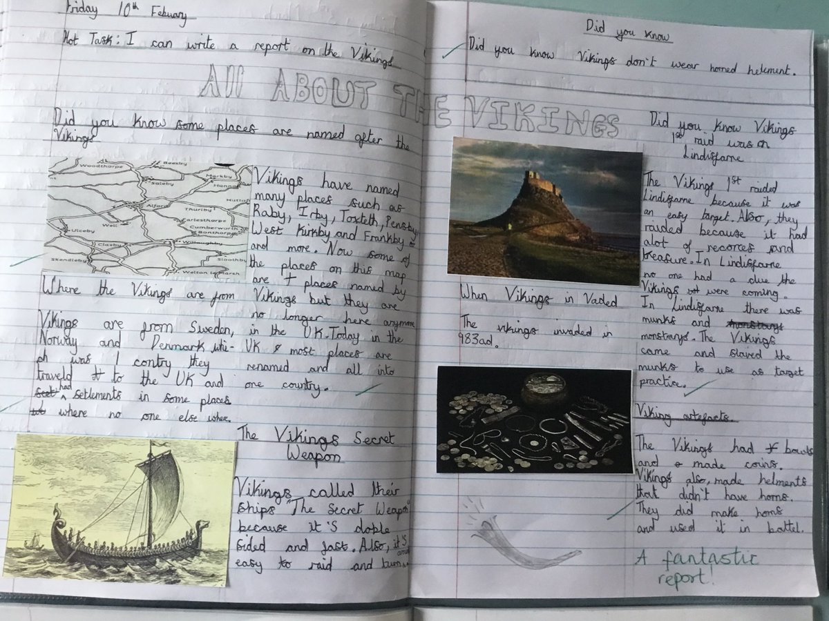 Some examples of our class Viking reports <a href="/HistoryPSt/">Pleasant Street History</a> <a href="/PleasantStPrim/">PleasantStreet</a> #history #vikings