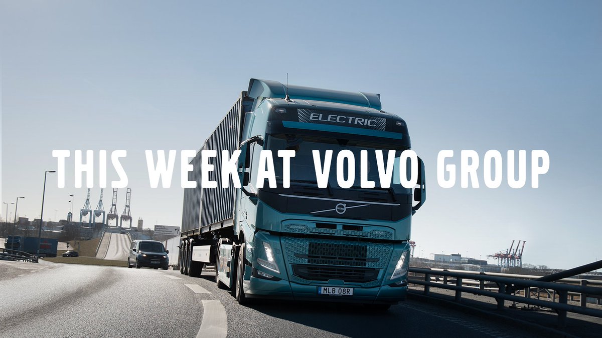 VolvoGroup's tweet photo. #VolvoGroupWeek – this week’s highlights: 
➡️ #AnnualReport published – we are geared for growth. 
➡️ EU ministers test drive Volvo Group electric vehicles and machines. 
➡️ @ABVolvoPenta expands into battery energy storage with OEMs. 
#EV https://t.co/ithvzga5Li