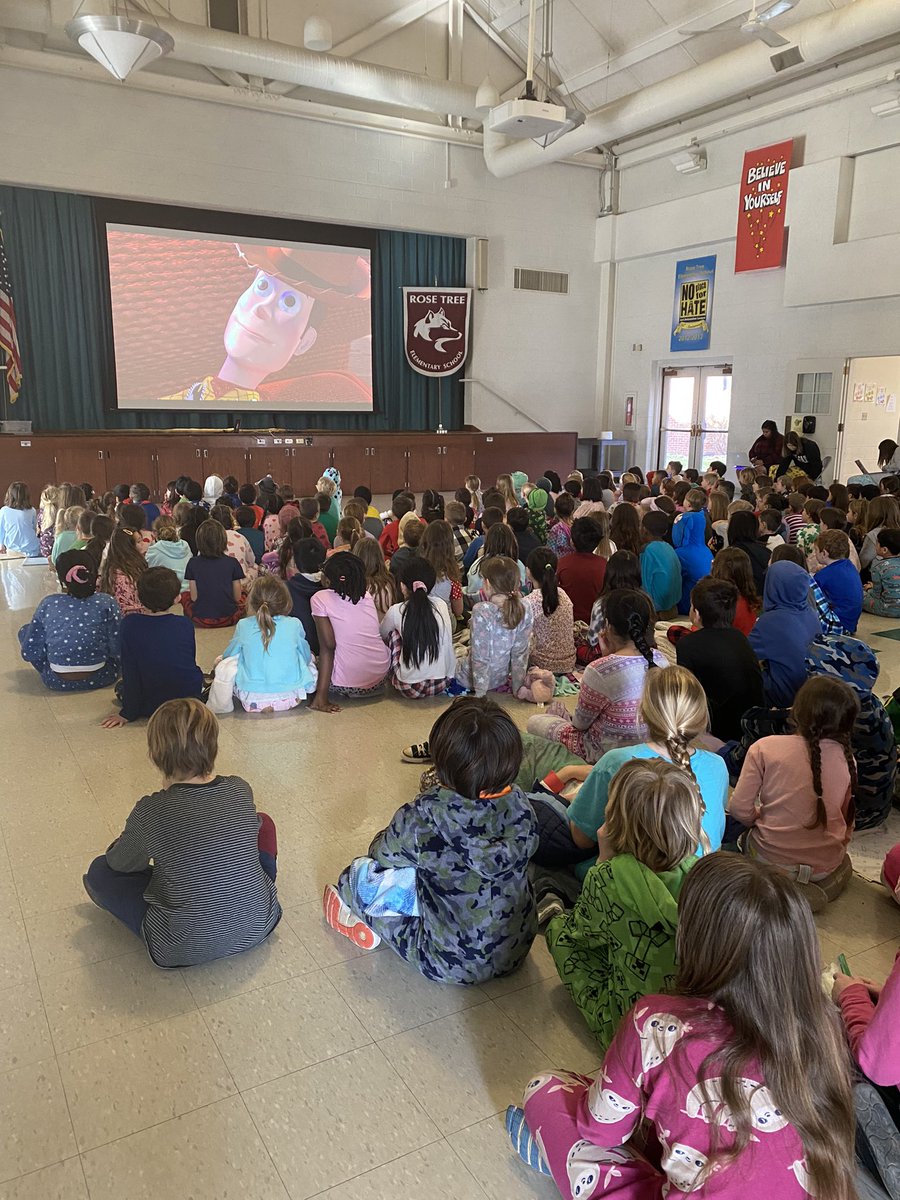 Movie day (PBIS reward) AND pajama day 🍿 what a Friday! <a href="/RoseTreeMedia/">Rose Tree Media School District</a> <a href="/RoseTree_RTMSD/">Rose Tree Elementary</a>